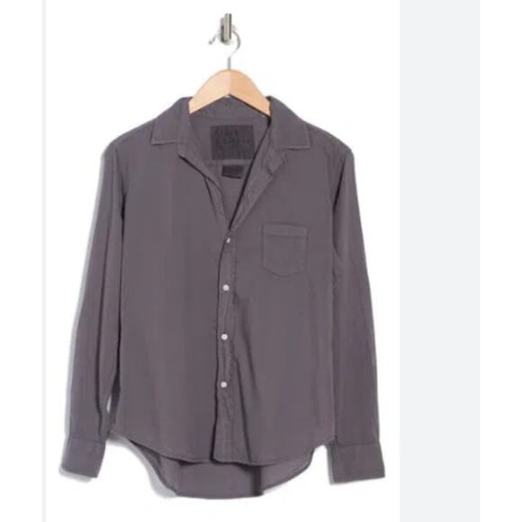 FRANK & EILEEN Eileen Relaxed Fit Button-up Shirt in Elephant Size XXS - Picture 1 of 5